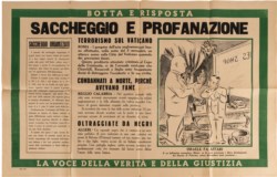 Saccheggio e profanazione - Manifesto Originale R.S.I.