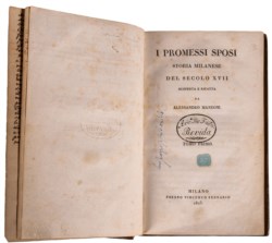 MANZONI ALESSANDRO - PROMESSI SPOSI - STORIA  MILANESE DEL SECOLO XVII SCOPERTA E RIFATTA DA ALESSANDRO MANZONI