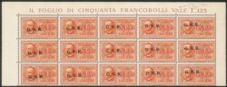RSI - G.N.R. Brescia - 1943/44 - 2,50 lire Espresso (20/IId)
