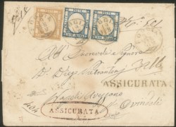 Antichi Stati Italiani - Napoli - Province Napoletane - Sovracoperta di lettera (22d + 20b)