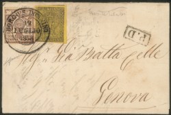 Antichi Stati Italiani - Parma - Lettera in affrancatura mista