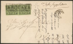 Antichi Stati Italiani - Stato pontificio - Lettera da ARQUATA a Tivoli il 10 aprile 1854