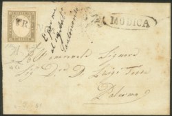 Antichi Stati Italiani - Sicilia - Lettera da Modica a Palermo 4 maggio 1861