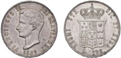 NAPOLI - FRANCESCO II (1859-1860) - Piastra da 120 grana 1859.