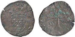 PASSERANO - ERCOLE RADICATI (1585-1587) - Contraffazione Grosso Dozzeno.