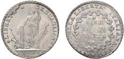 VENEZIA - MUNICIPALITA' PROVVISORIA (1797) - Dieci lire venete, I tipo.
