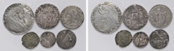 STATO PONTIFICIO (XVI-XVIII sec.) - Interessante lotto di 6 monete pontificie.