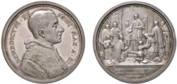 BENEDETTO XV, Giacomo Della Chiesa (1914-1922) - Medaglia an. III, Promulgazione del Codice di Diritto Canonico, Roma.