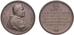 PIO XII, Eugenio Maria Giuseppe Pacelli (1939-1958) - Medaglia 1954, Canonizzazione Pio X, Roma.