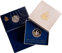 GIOVANNI PAOLO II, Karol Wojtyla (1978-2005) - Lotto 2 emissioni celebrative da 500 lire.