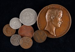 CARLO FELICE e CARLO ALBERTO (1821-1849) - Lotto di 7 monete e una medaglia.