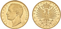 VITTORIO EMANUELE III (1900-1943) - 100 lire 1905, Roma.