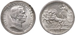 VITTORIO EMANUELE III (1900-1943) - 2 lire 1914, Roma.