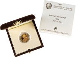 REPUBBLICA ITALIANA (1946-) - 50.000 lire 1993, in astuccio originale, Roma.