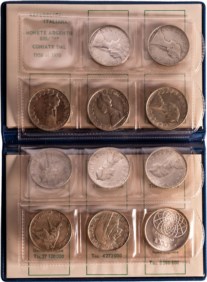 REPUBBLICA ITALIANA (1946-) - Libretto contenente serie di 10 es. da 500 lire e 1000 lire 1970.