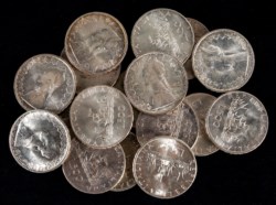 REPUBBLICA ITALIANA (1946-) - Lotto di 17 esemplari da 500 lire caravelle.