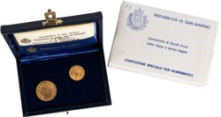 SAN MARINO - Nuova monetazione (1972-) - Dittico da 1 e 2 scudi 1978, La Libertà.