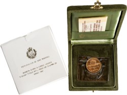 SAN MARINO - Nuova monetazione (1972-) - 5 scudi 1981, La Scultura/FAO.