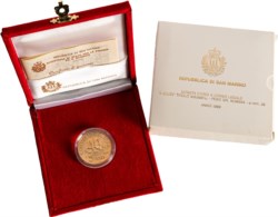 SAN MARINO - Nuova monetazione (1972-) - 5 scudi 1989, Consiglio d'Europa.