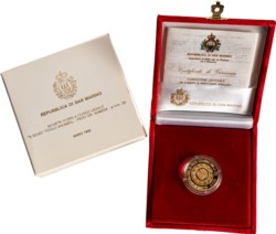 SAN MARINO - Nuova monetazione (1972-) - 5 scudi 1992, Cooperazione e unione doganale CEE.