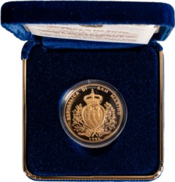 SAN MARINO - Nuova monetazione (1972-) - 5 scudi 1996, Grandi Maestri del Rinascimento: Michelangelo.