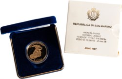 SAN MARINO - Nuova monetazione (1972-) - 5 scudi 1997, Annunciazione.
