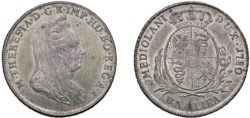 MARIA TERESA D'ASBURGO, Nuova monetazione (1778-1780) - Lira 1780, Milano.