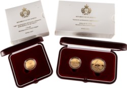 SAN MARINO - Nuova monetazione (1972-) - Lotto composto da 20, 50 euro e 2 scudi, 2012, in astucci originali.