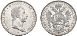FRANCESCO I D'ASBURGO-LORENA (1815-1835) - Mezzo scudo nuovo 1825, Venezia.