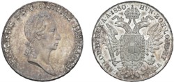 AUSTRIA - FRANCESCO I (1806-1835) - Tallero 1830, Vienna.