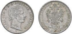 FRANCESCO GIUSEPPE I D'ASBURGO-LORENA, monetazione per l'Impero (1848-1866) - ¼ di Fiorino 1859, II tipo, Venezia.