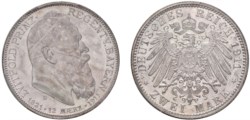 GERMANIA - BAVIERA - PRINCIPE REGGENTE LUITPOLD (1886-1912) - 2 Marchi 1911, Monaco.