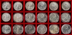 STATI UNITI D'AMERICA - Lotto 18 monete da 1 dollaro liberty.