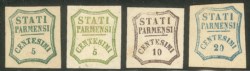 Antichi Stati Italiani - Parma - Serie completa Governo Provvisorio 8 valori
