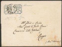 Antichi Stati Italiani - Parma - Lettera da Parma per Reggio il 26 ottobre 1859