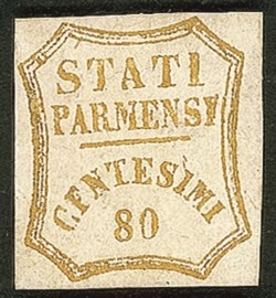 Antichi Stati Italiani - Parma - 1859 - c.80 bistro oliva