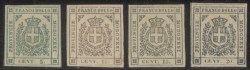 Antichi Stati Italiani - Modena - 1860 Governo Provvisorio serie di sette valori (12/18) nuova