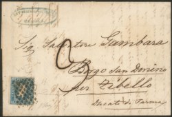 Antichi Stati Italiani - Sardegna - Lettera da Genova del 10 novembre 1852