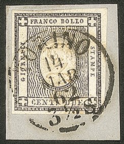 Antichi Stati Italiani - Sardegna - Francobolli Stampe - 2 cent (20)