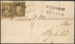 Antichi Stati Italiani - Sicilia - Lettera da Messina a Cefalù 17 ottobre 1859