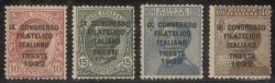 Regno - Vittorio Emanuele III - 1922 - Congresso Filatelico (123/126)