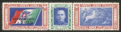Regno - Vittorio Emanuele III - 1933 - Trittico - I-BORG (51Da) con varietà ciuffo