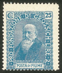 Occupazioni I guerra mondiale - 1919 - 25 cent Grossich (74c - celeste latteo)
