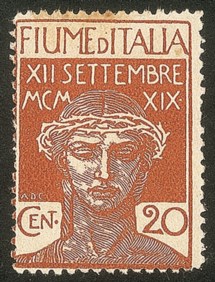 Occupazioni I guerra mondiale - 1920 - fiume d'Italia - Non Emesso - 20 cent Legionari (tipo 129)