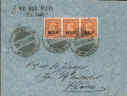 Occupazioni straniere delle colonie - Striscia orizzontale di tre del 2 pence (7)