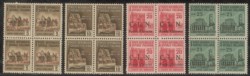 Emissioni CLN - 1945 - Monumenti Distrutti - serie completa in quartine - 10 valori (1/10)
