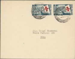Repubblica - Ginnici - due buste dall'Agenzia P.T. del Banco di Napoli per Roma del 5.6.51
