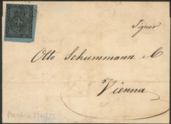 Antichi Stati Italiani - Parma - Lettera con c.40 azzurro (5)