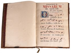 Antifonario - Proprium missarum de sanctis