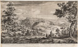 Adriaen Frans Boudewyns (Bruxelles, 1644 - ivi, 1711) da Adam François van der Meulen (Bruxelles, 1632 - Parigi, 1690) - Veduta del Castello di Sainte-Anne